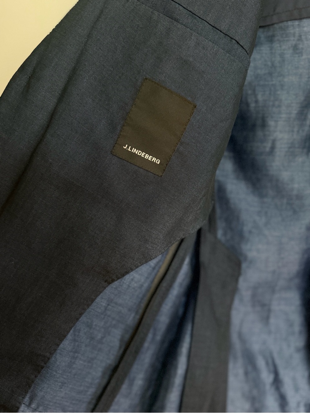 J.Lindeberg Navy Blue Linen Blend Jacket